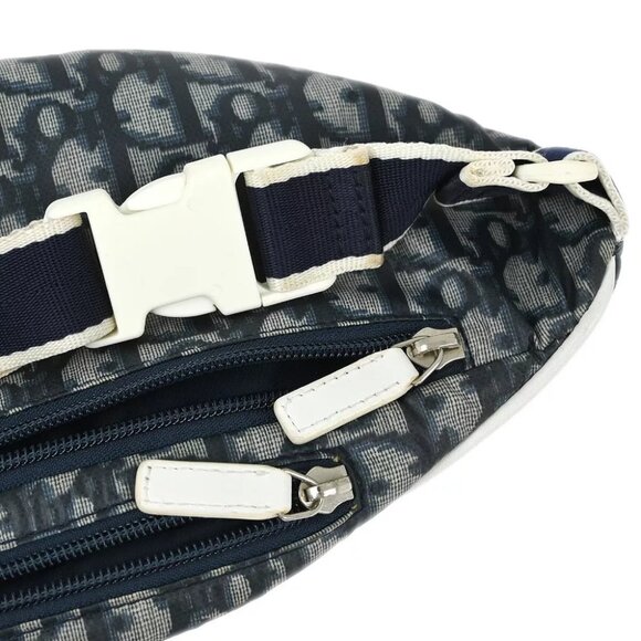 Christian Dior Navy Trotter Saddle Belt Bum Bag Pouch MC0023 143067 - Picture 8 of 10